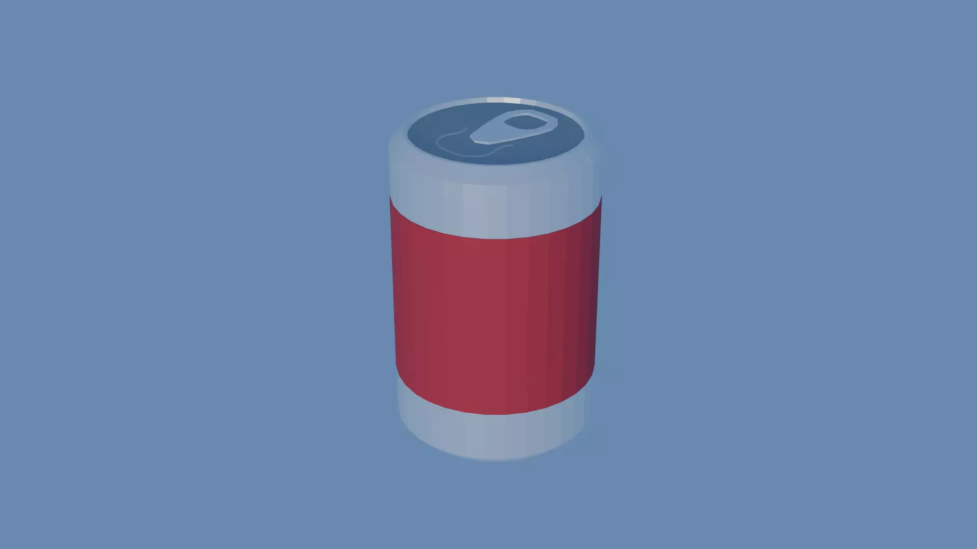 Soda Drink Can Low Poly Free 3D model_0