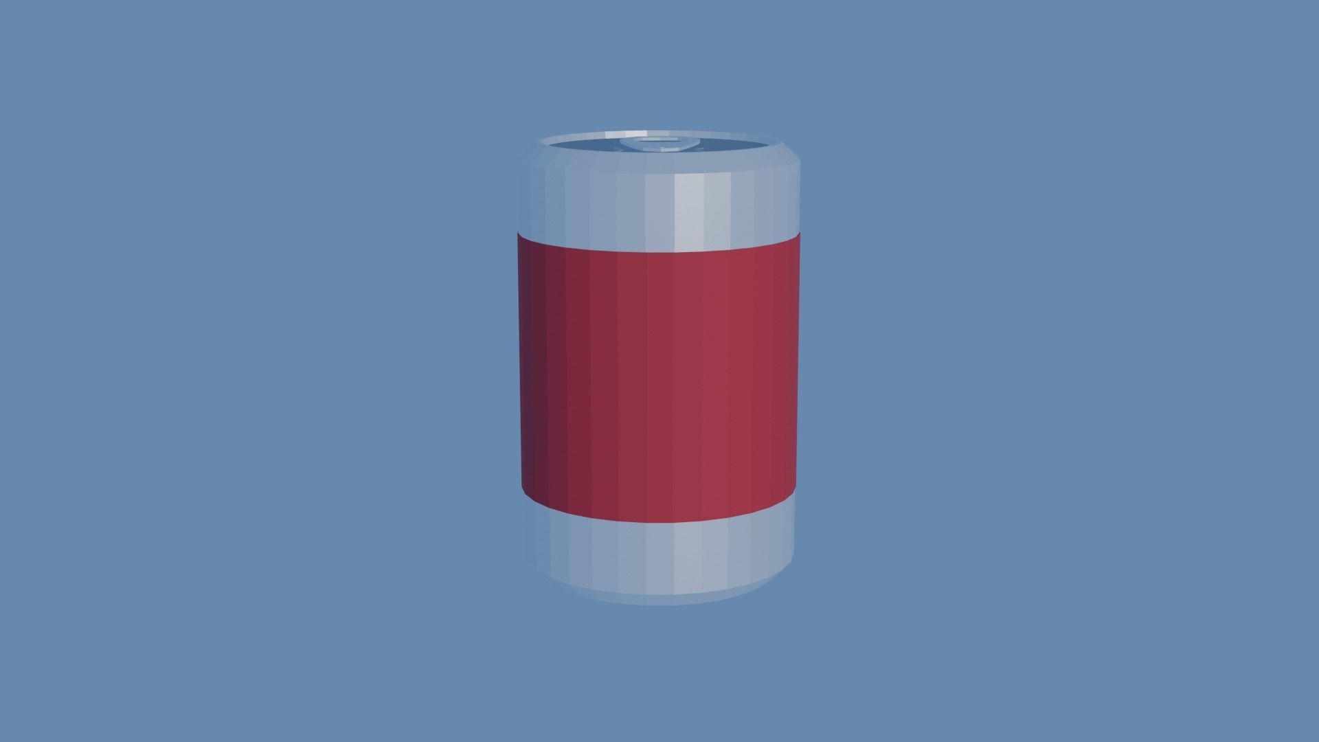 Soda Drink Can Low Poly Free 3D model_2