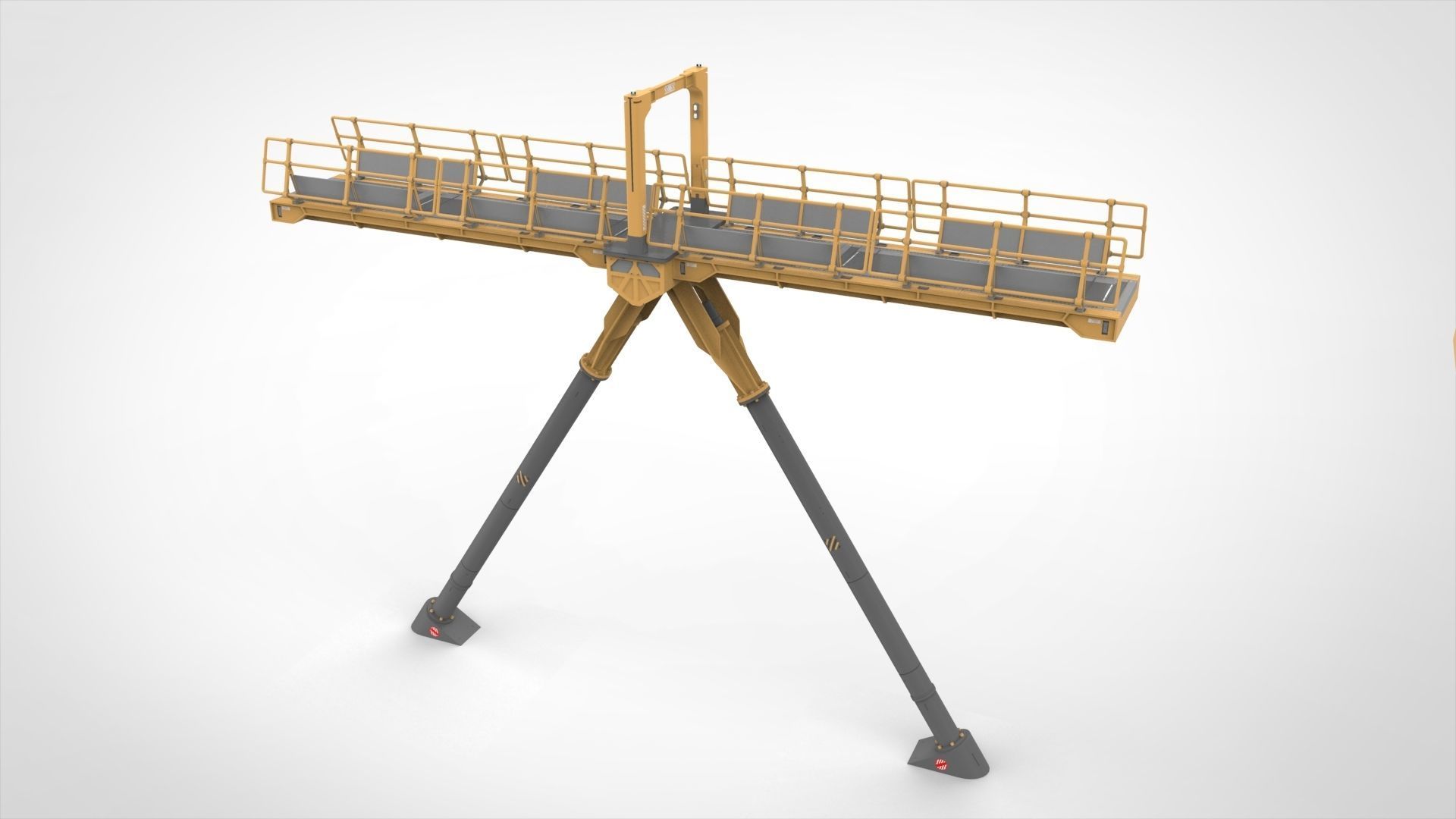 Sci-fi pedestrian bridge 3 3D model_18