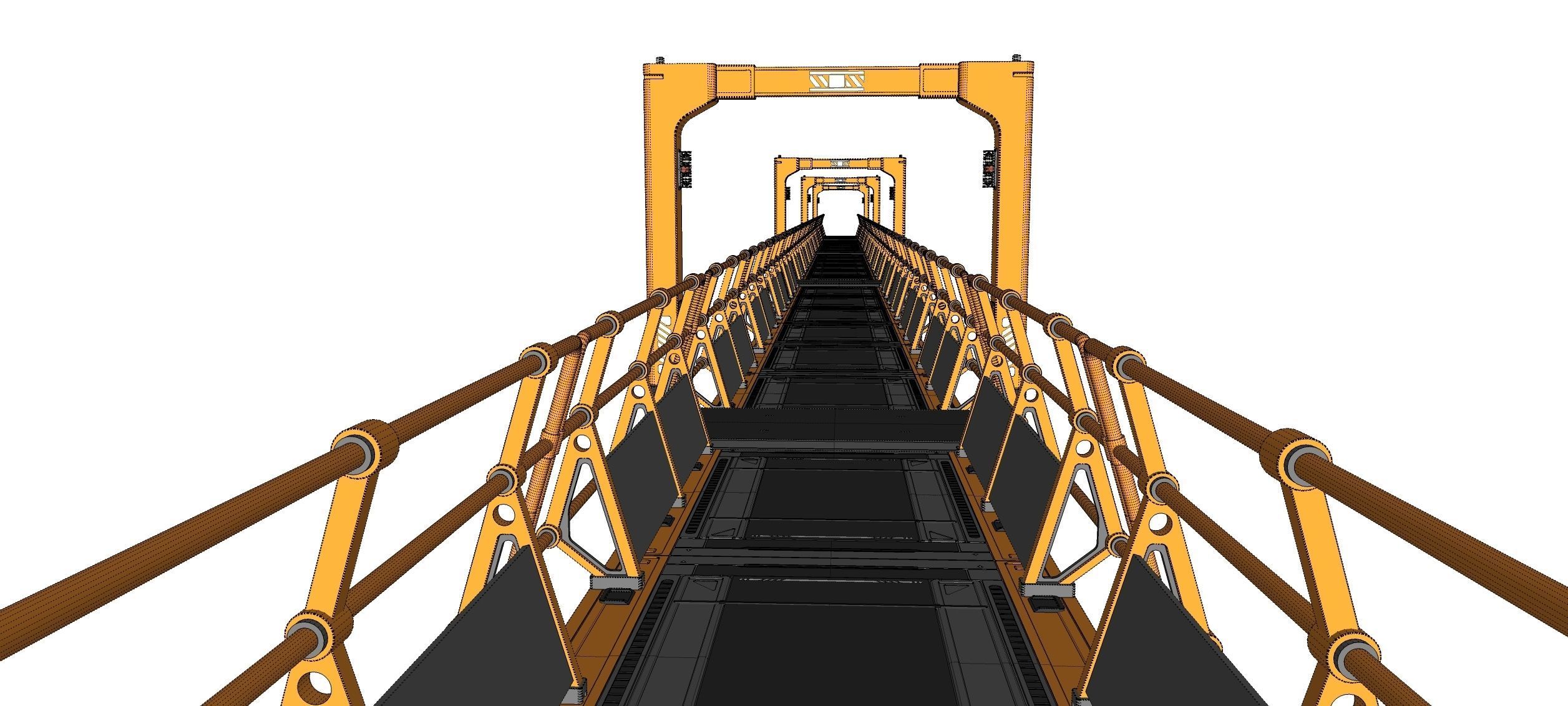Sci-fi pedestrian bridge 3 3D model_25