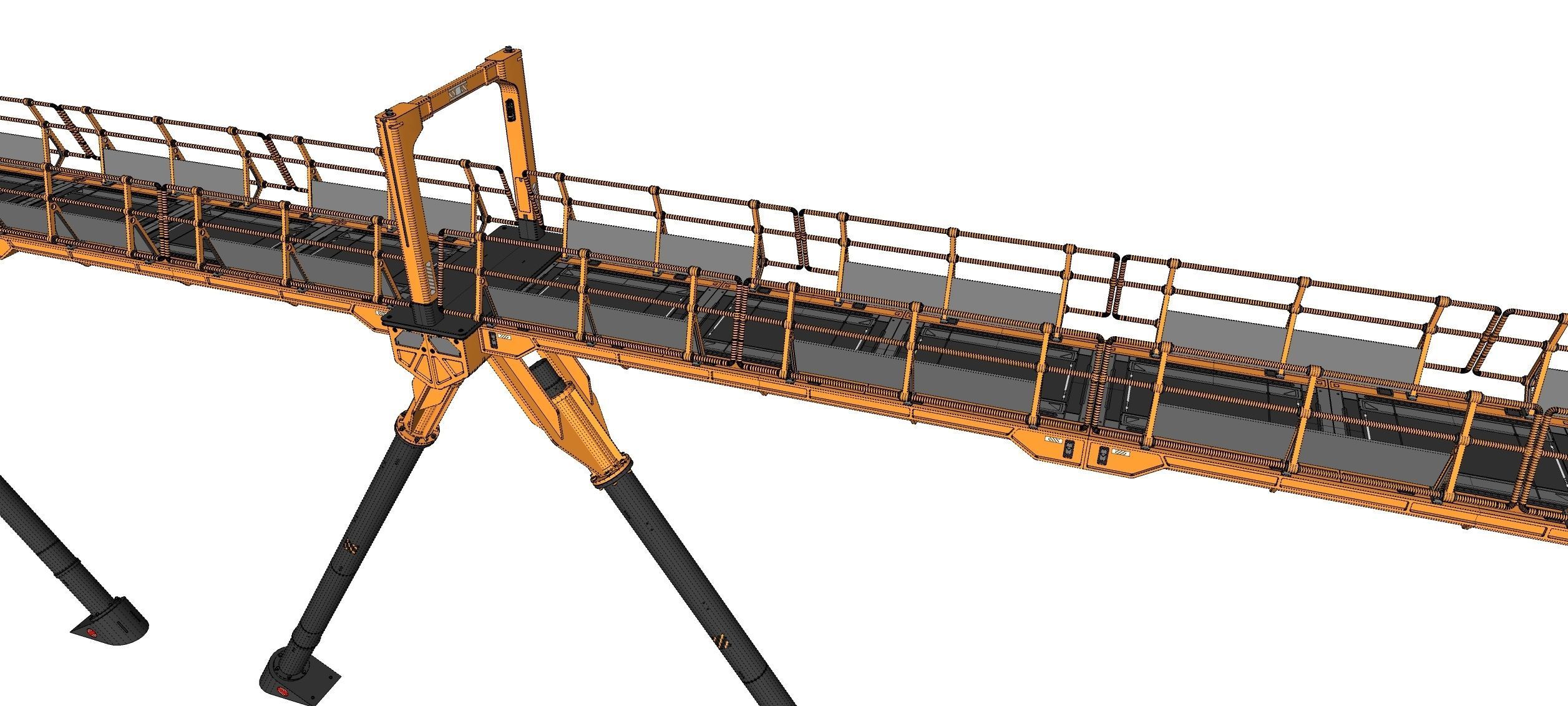 Sci-fi pedestrian bridge 3 3D model_23