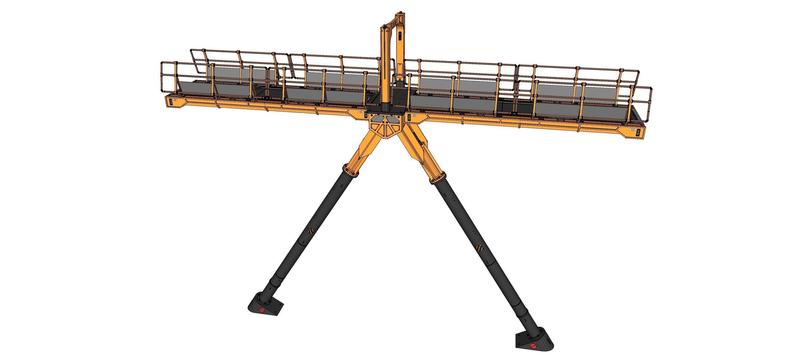 Sci-fi pedestrian bridge 3 3D model_28