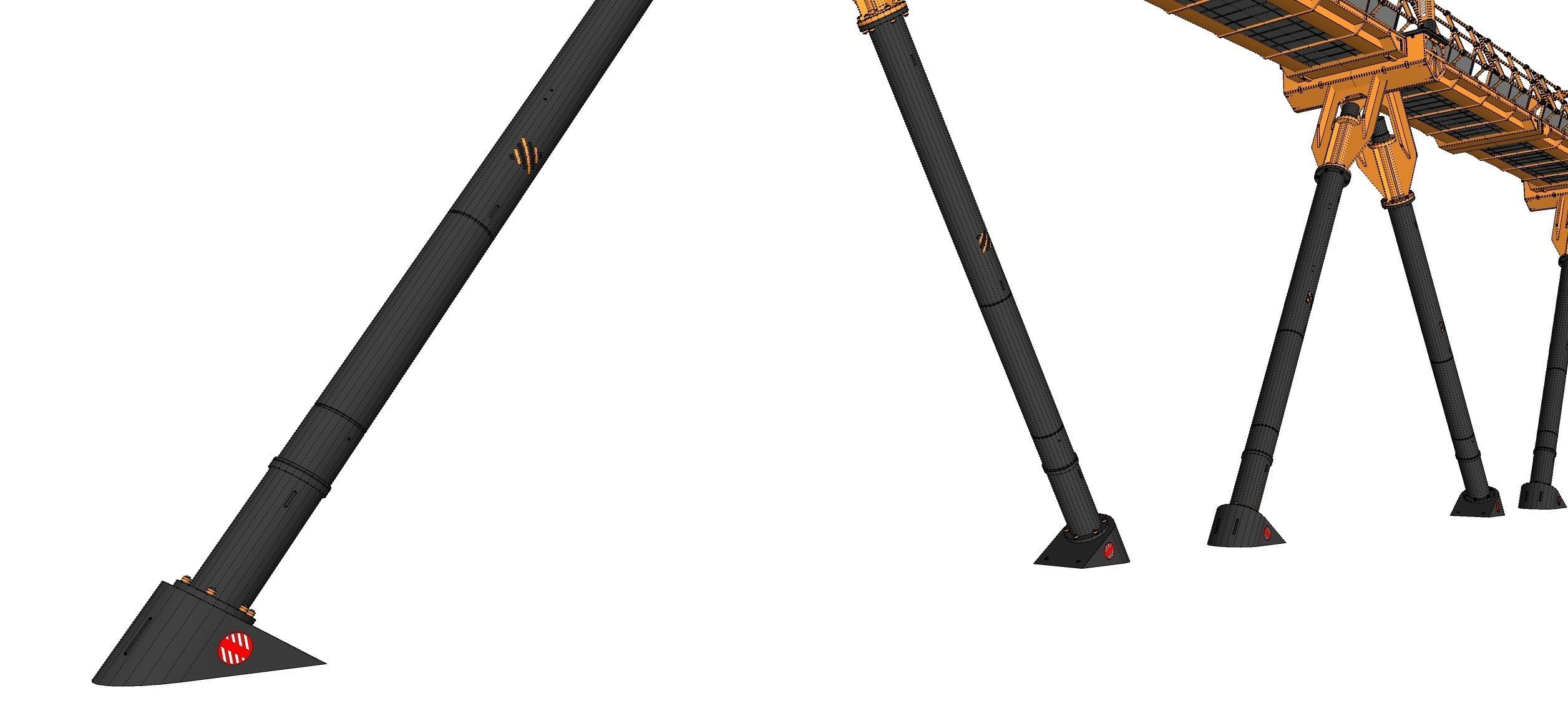 Sci-fi pedestrian bridge 3 3D model_27