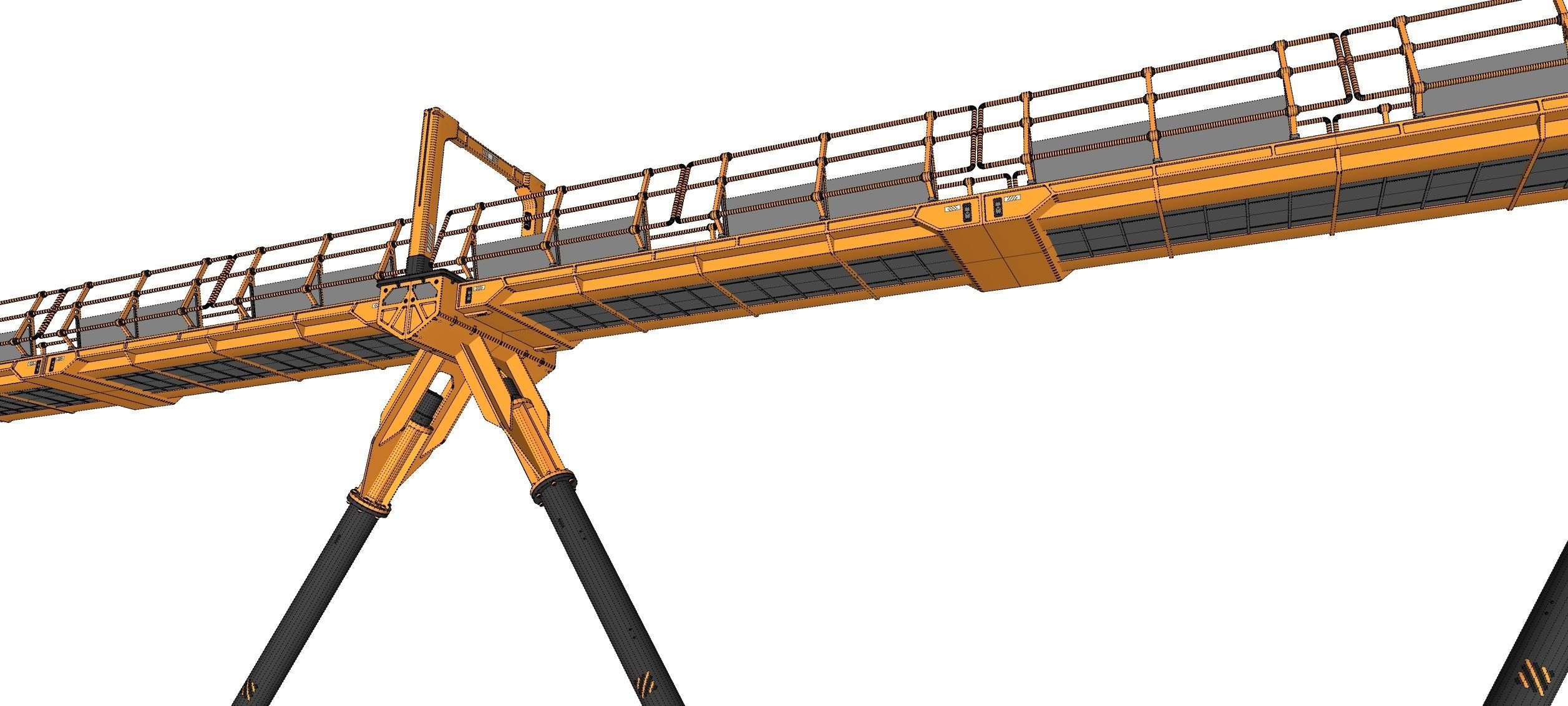 Sci-fi pedestrian bridge 3 3D model_22