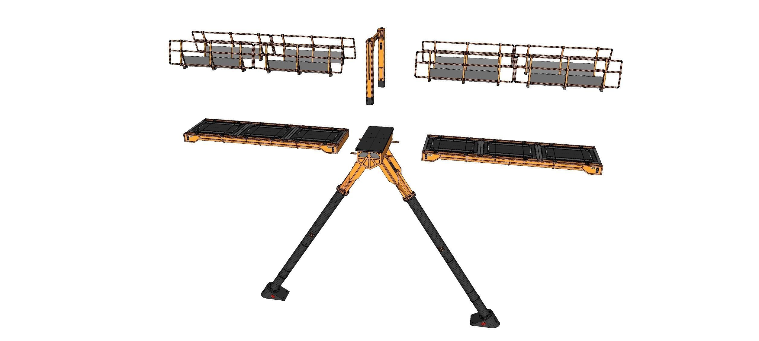 Sci-fi pedestrian bridge 3 3D model_29