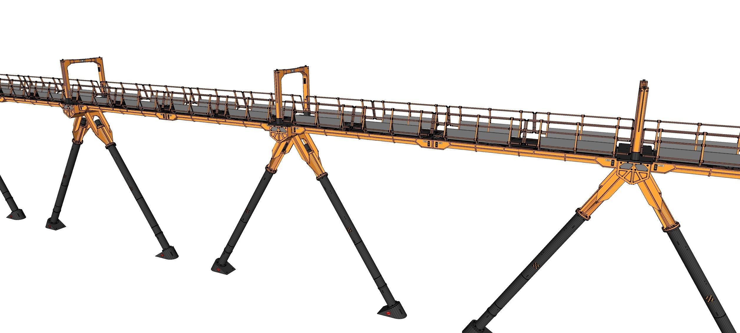 Sci-fi pedestrian bridge 3 3D model_20