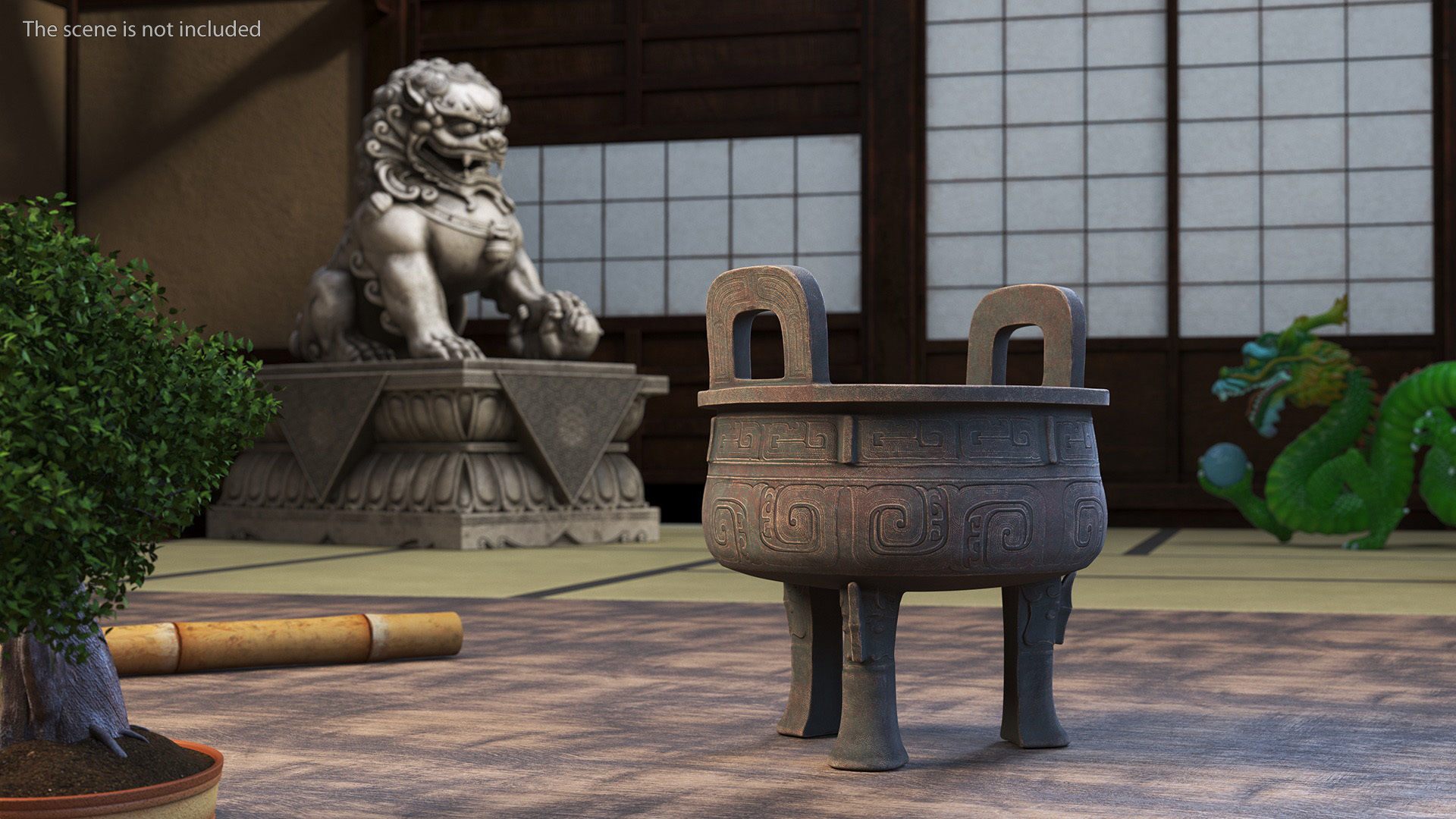 Antique Chinese Cauldron for 3D Print 3D print model