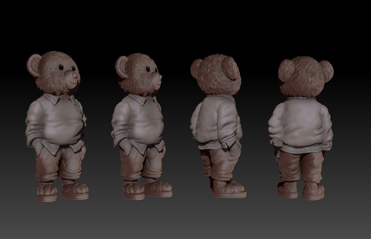 Teddy Bear 3D print model_2