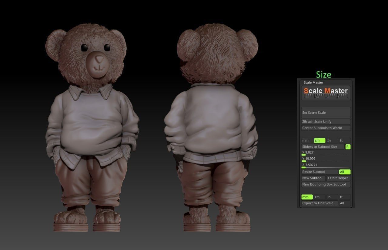 Teddy Bear 3D print model_3