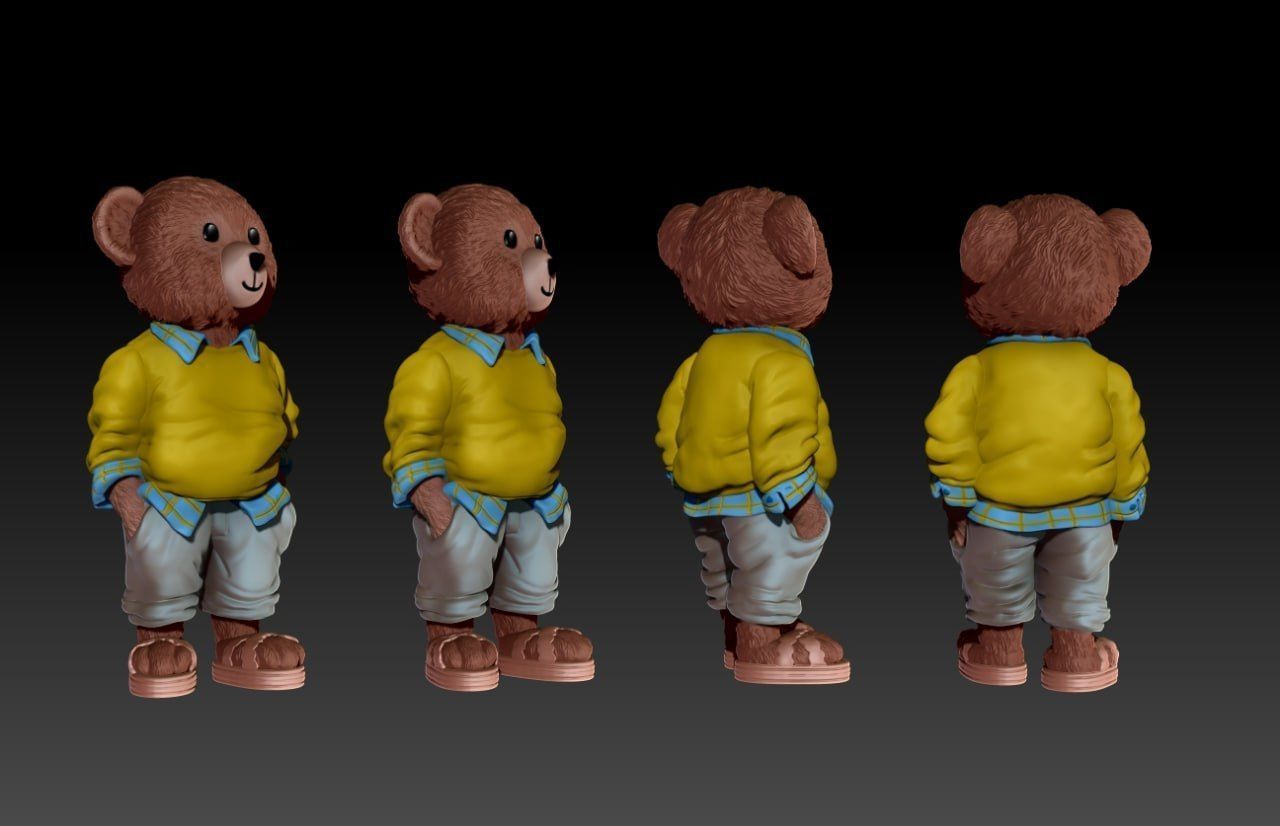 Teddy Bear 3D print model_1