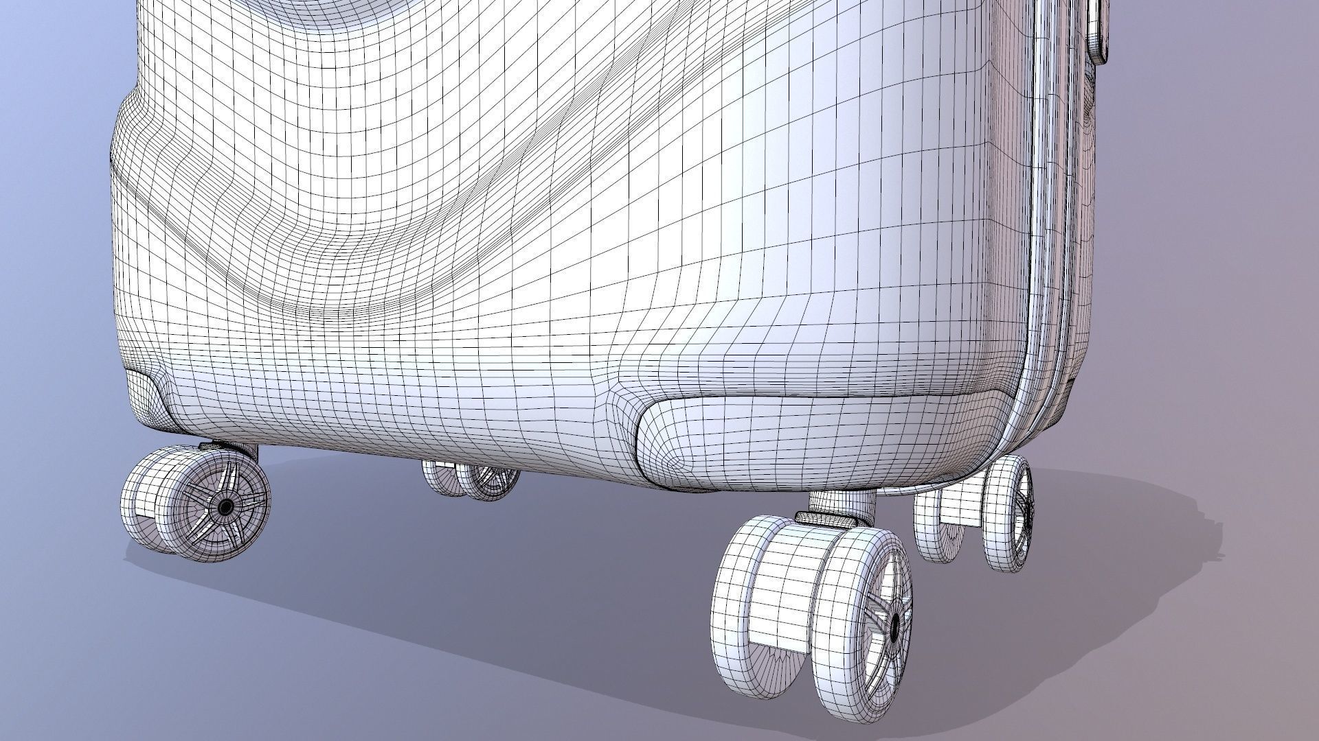 American Tourister Trolley 3D model_18