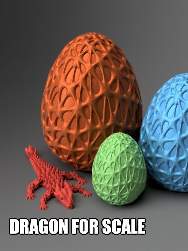 Large Voronoi Egg 3D print model_1