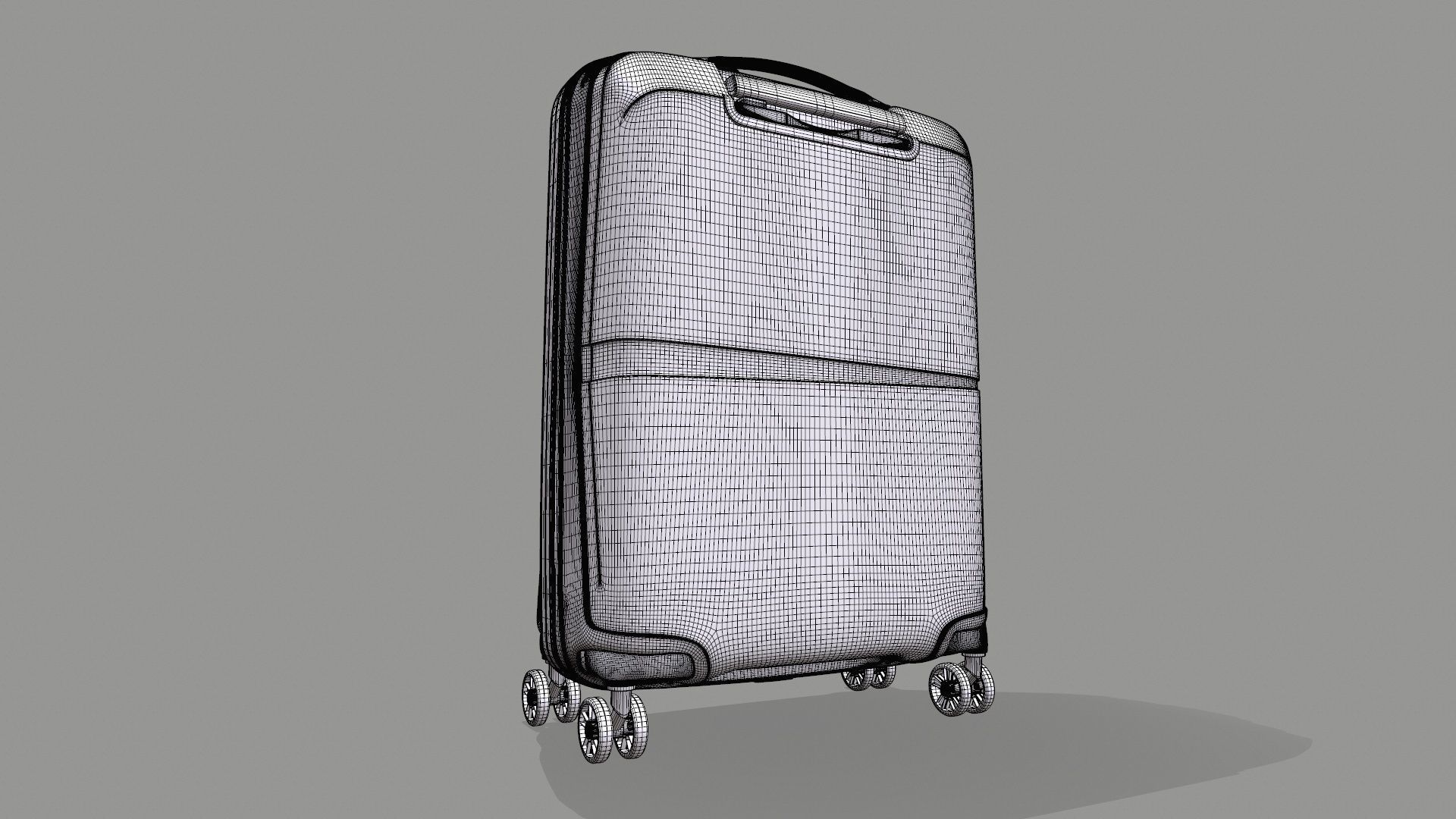 American Tourister Trolley 3D model_14