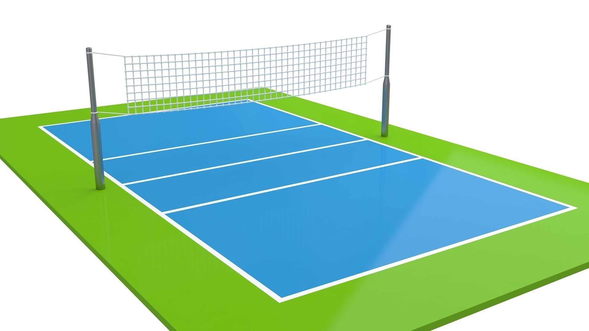 Volleyball Court Collection 3D model_2