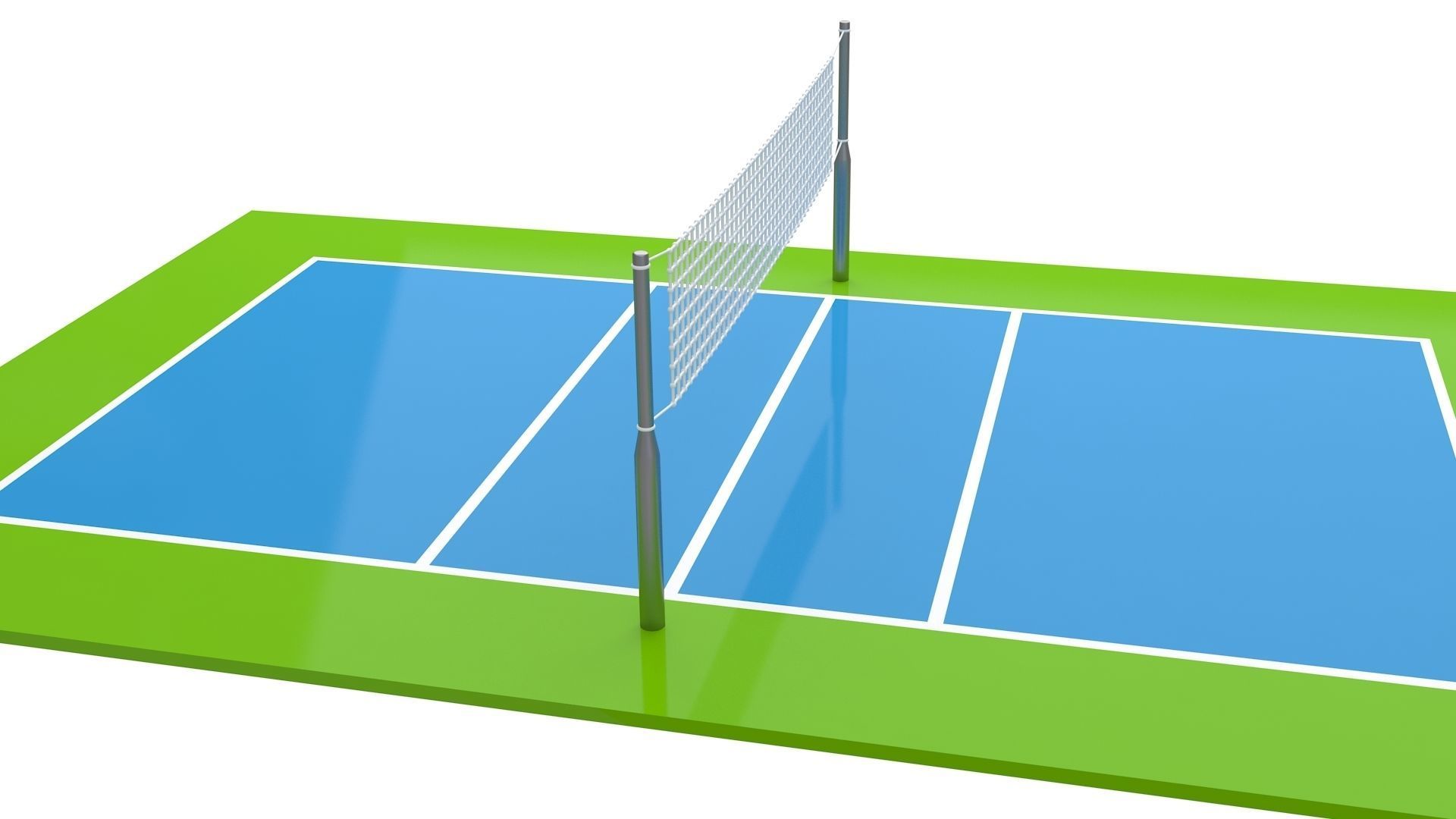 Volleyball Court Collection 3D model_4