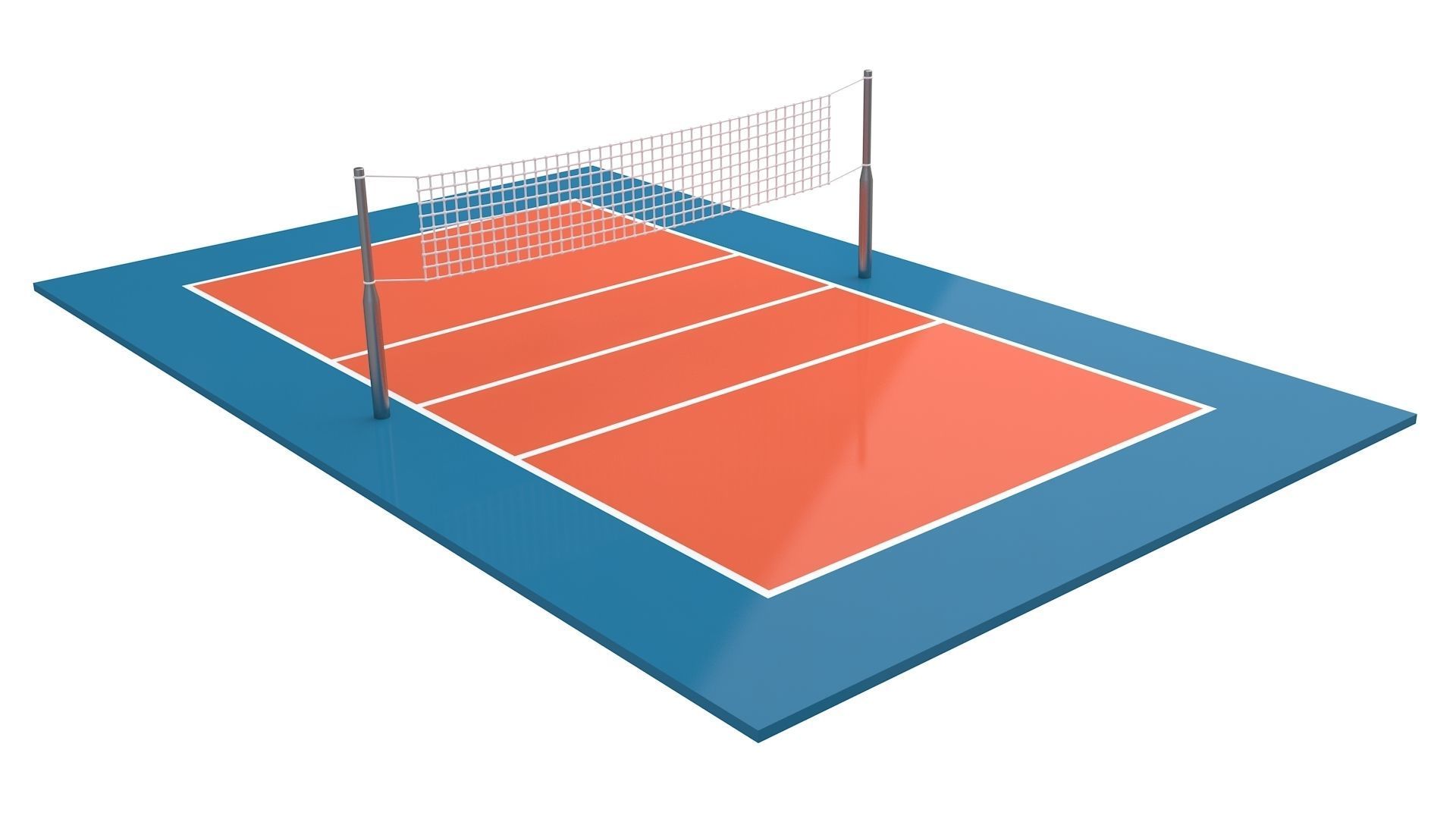 Volleyball Court Collection 3D model_33