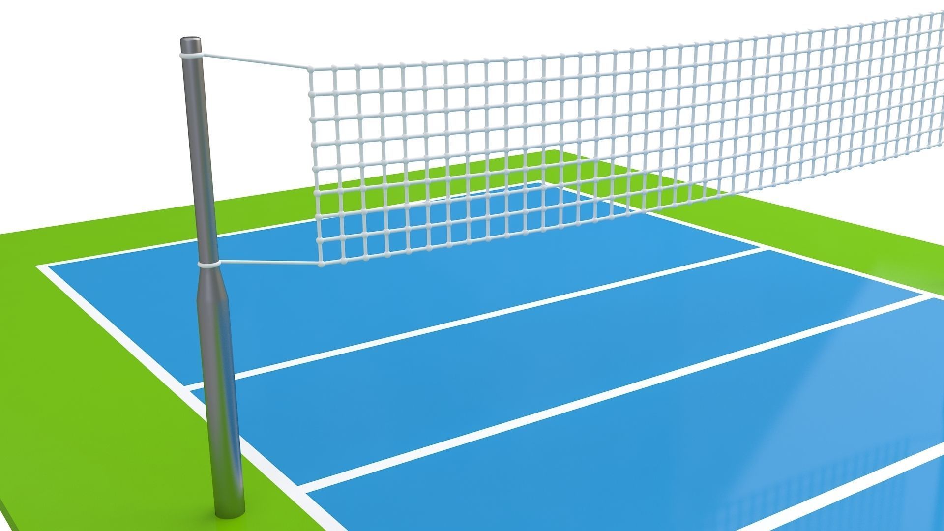 Volleyball Court Collection 3D model_8
