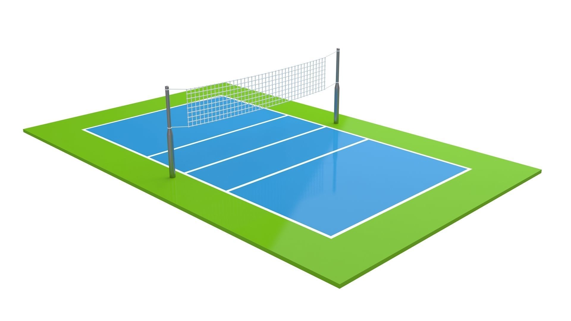 Volleyball Court Collection 3D model_6