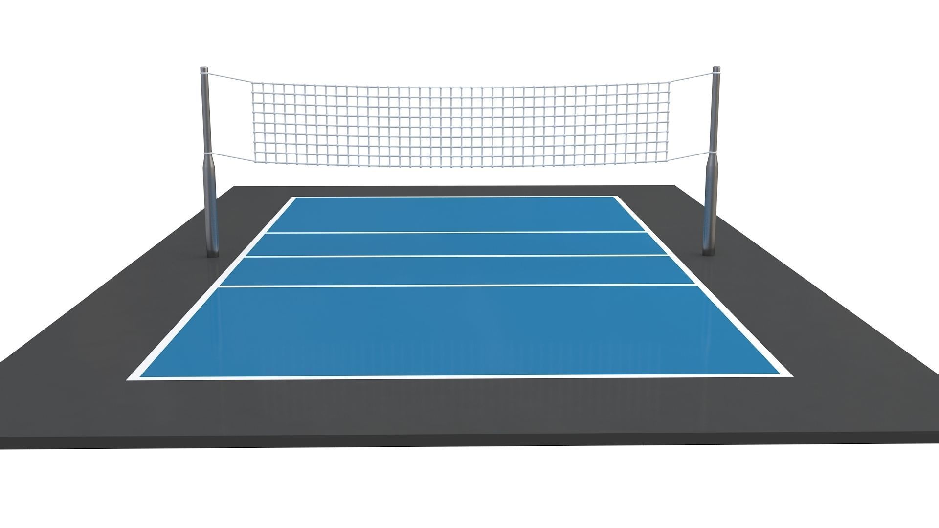 Volleyball Court Collection 3D model_12