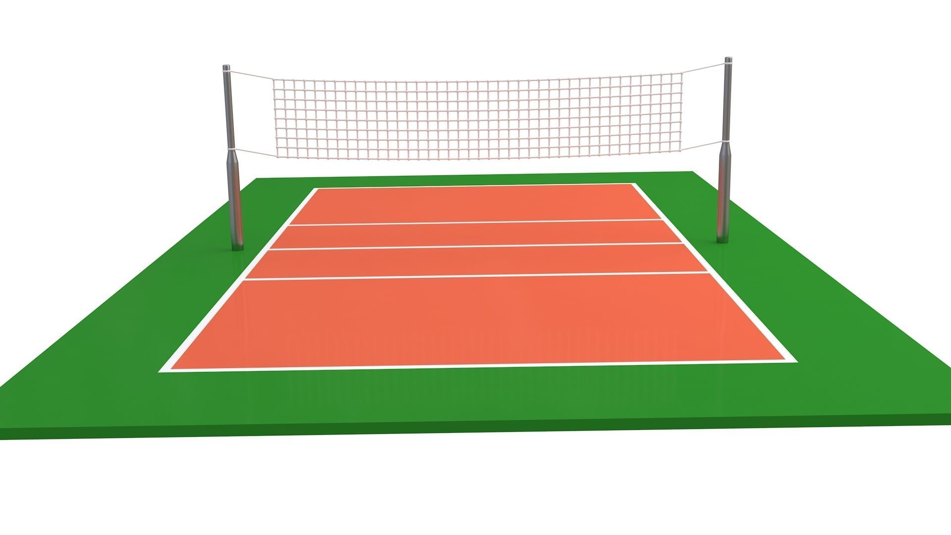Volleyball Court Collection 3D model_21