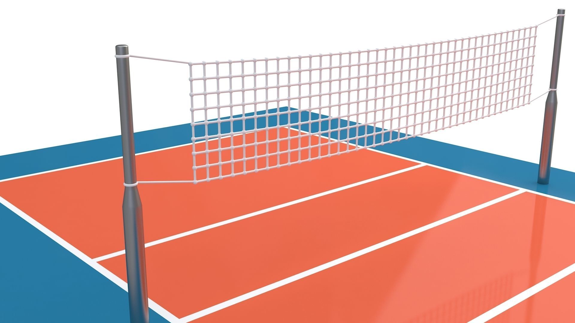 Volleyball Court Collection 3D model_35