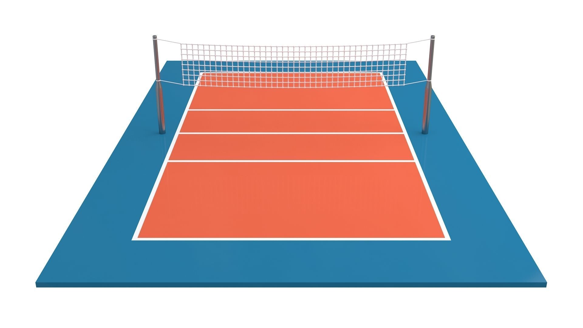 Volleyball Court Collection 3D model_34