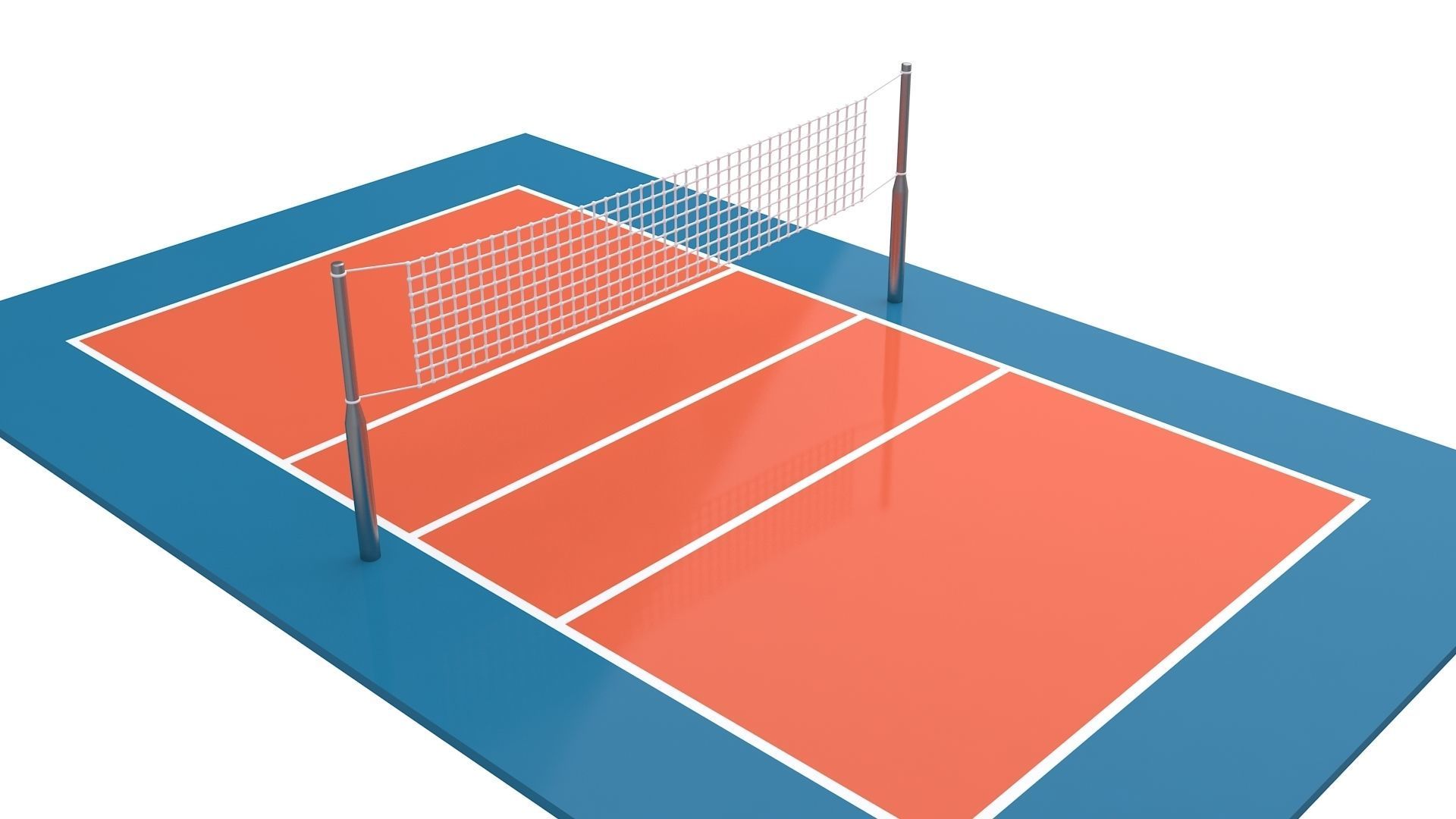 Volleyball Court Collection 3D model_31