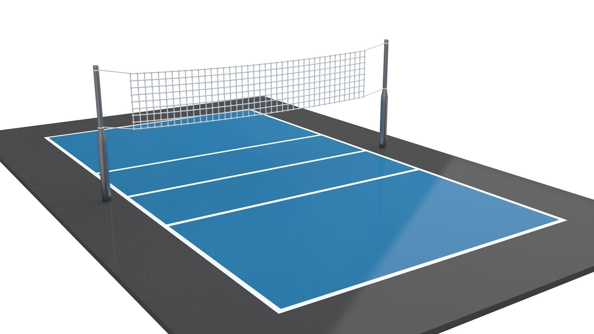 Volleyball Court Collection 3D model_11