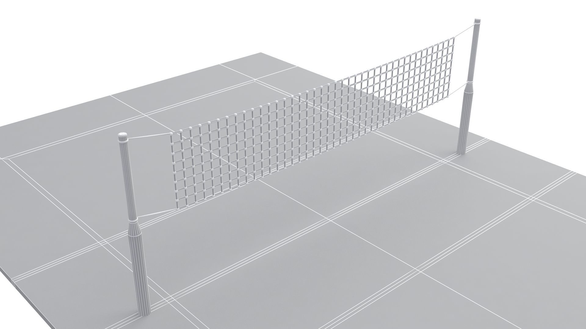 Volleyball Court Collection 3D model_39