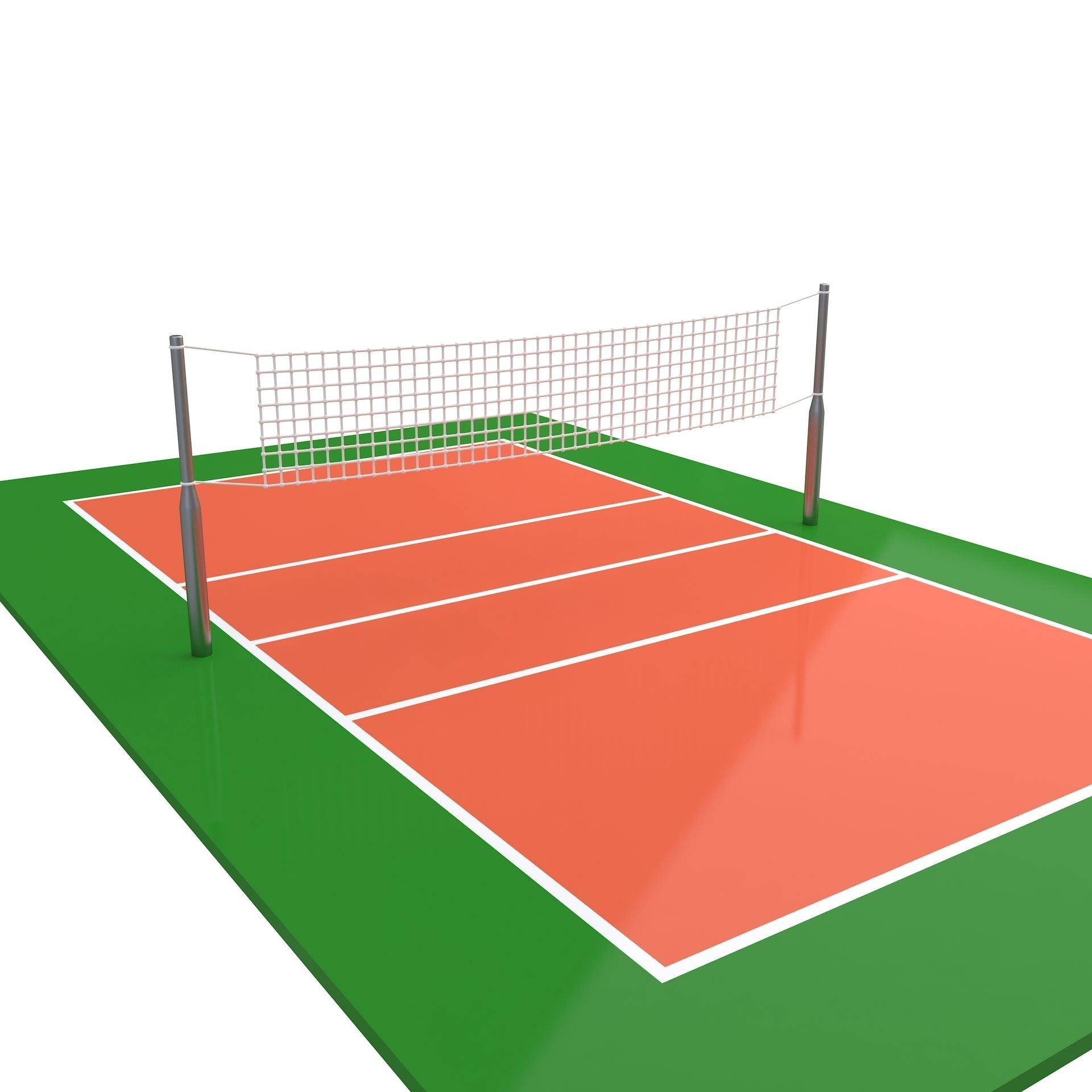 Volleyball Court Collection 3D model_19
