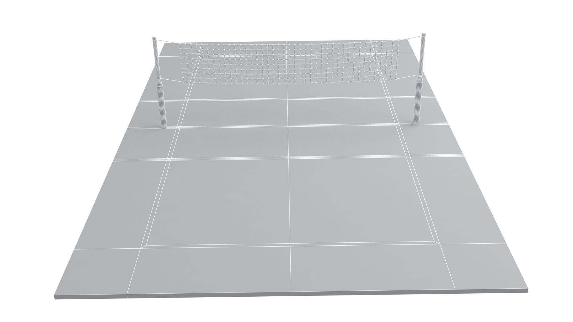 Volleyball Court Collection 3D model_38