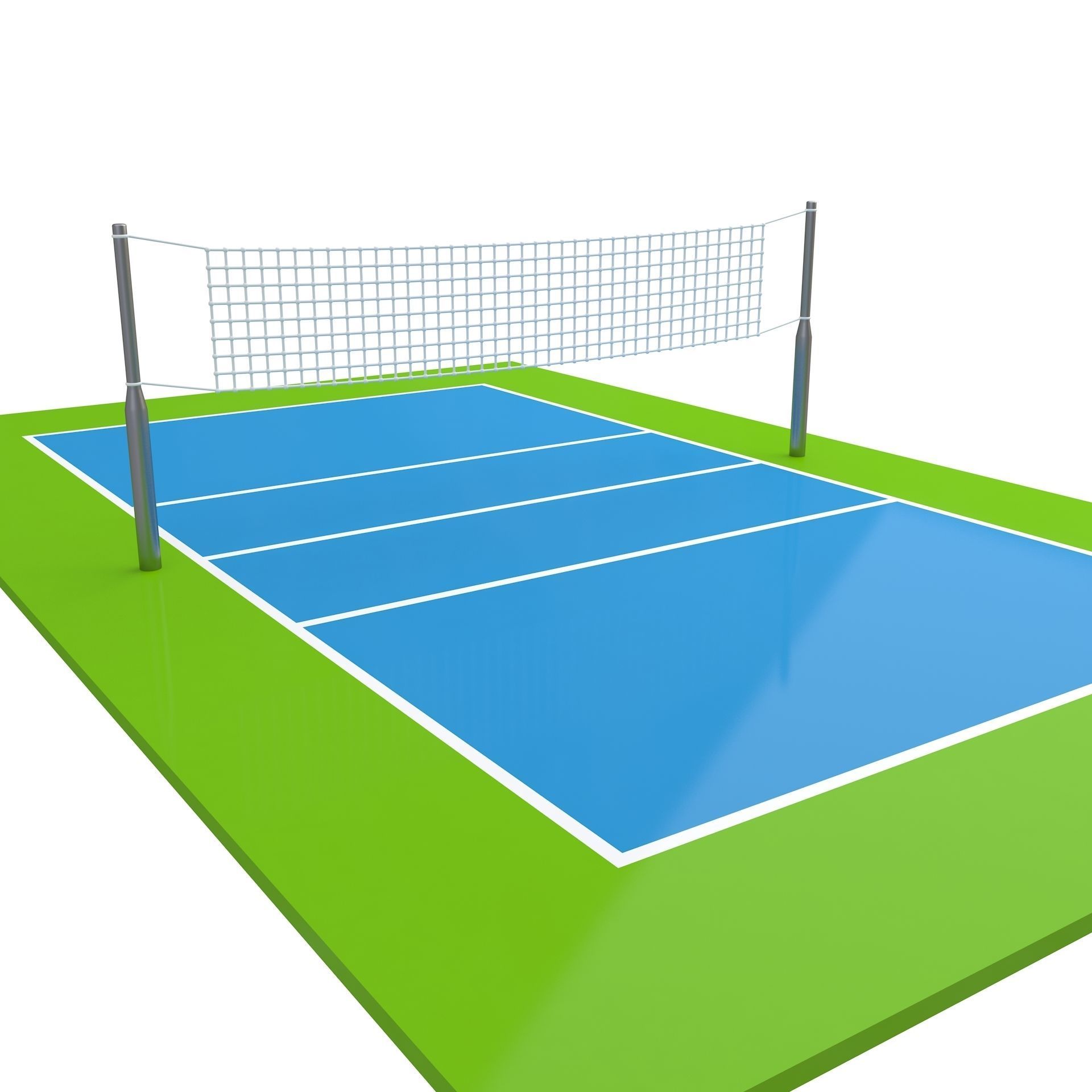 Volleyball Court Collection 3D model_1