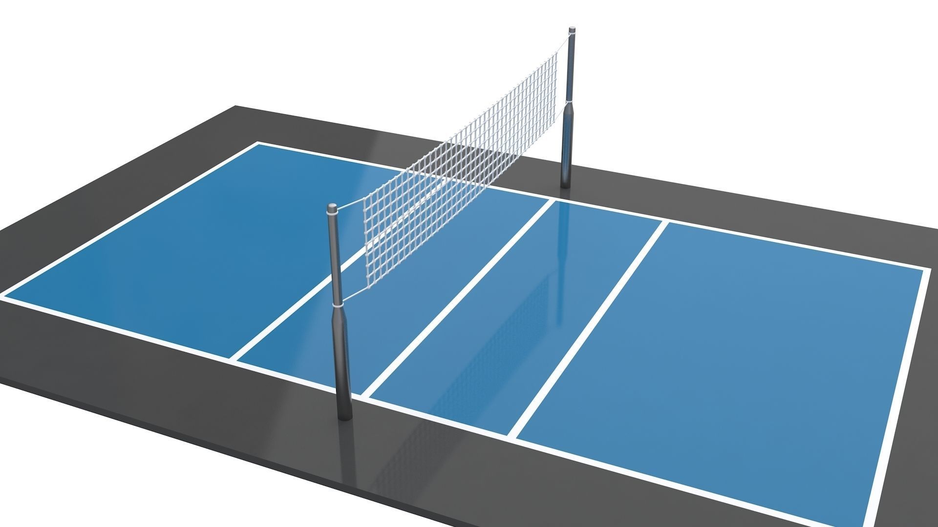 Volleyball Court Collection 3D model_13