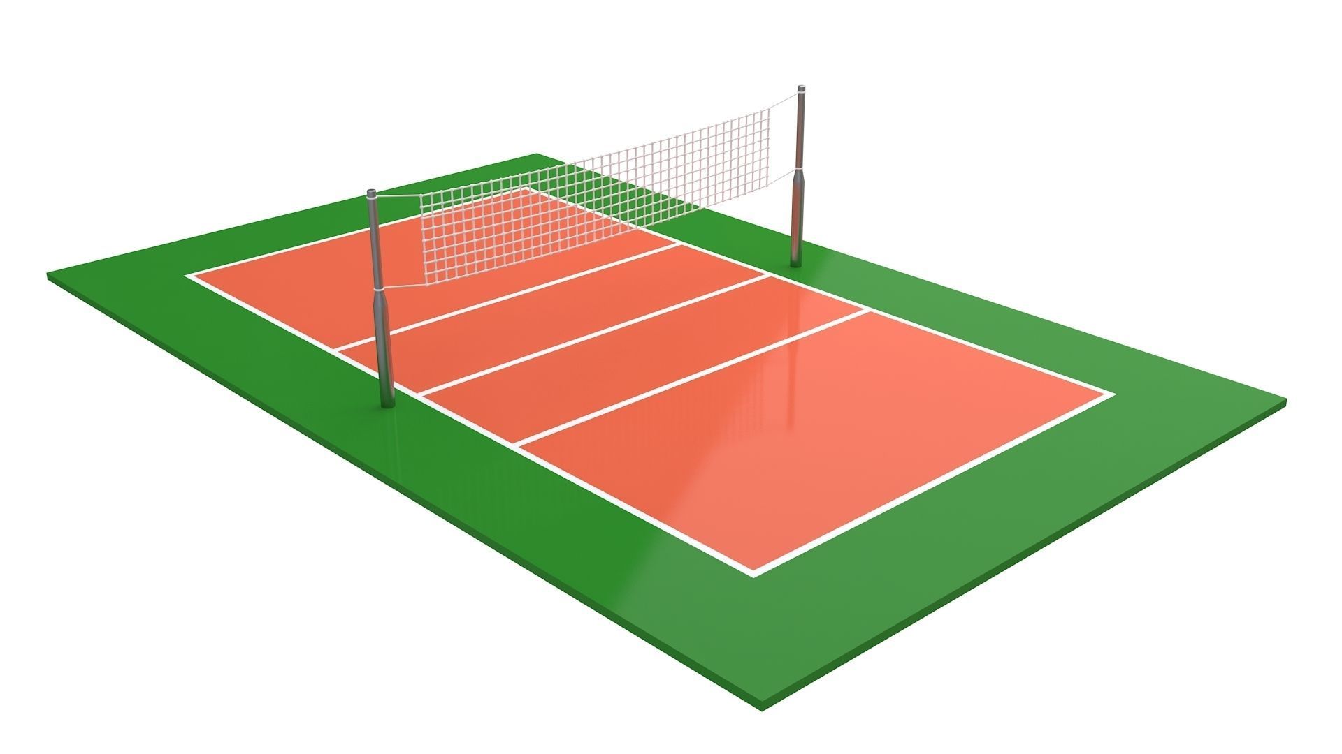 Volleyball Court Collection 3D model_24