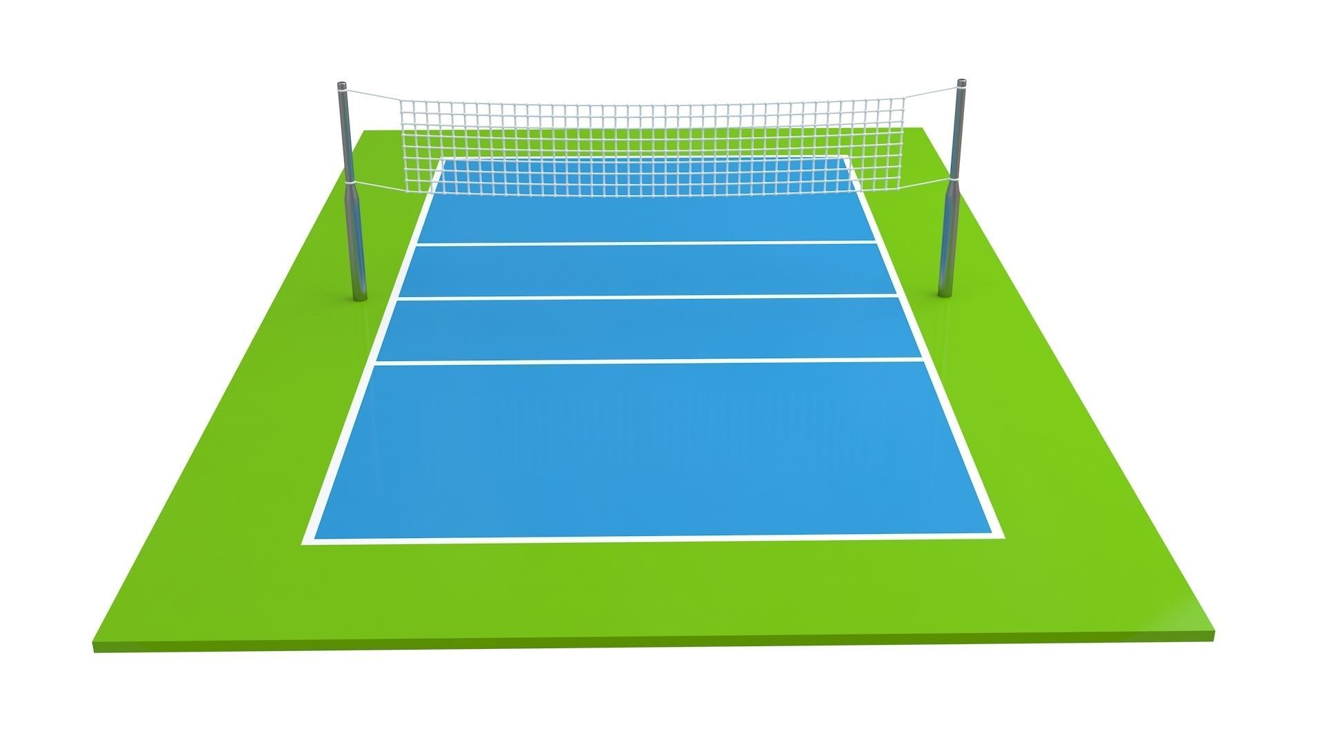 Volleyball Court Collection 3D model_7