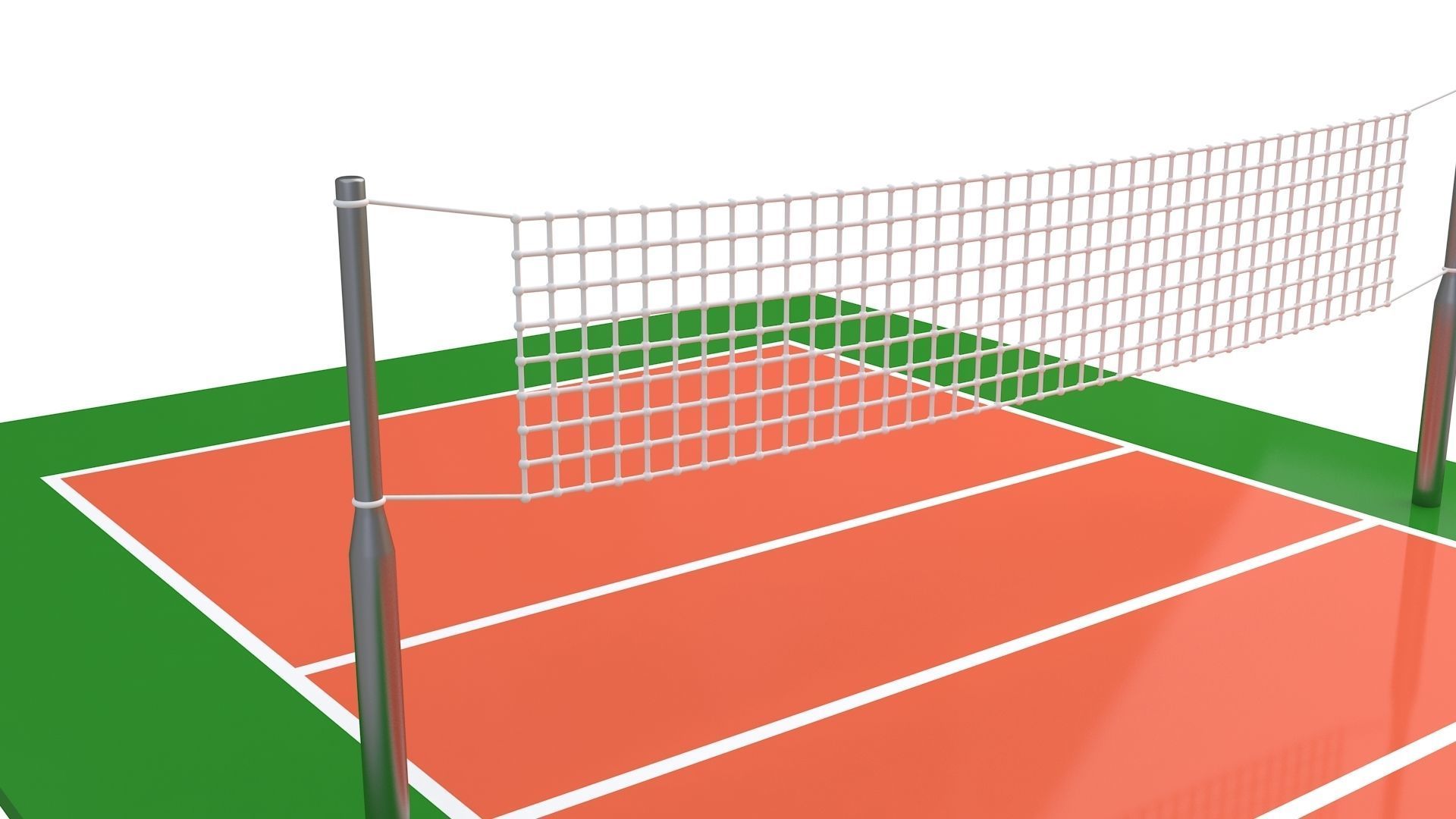 Volleyball Court Collection 3D model_26