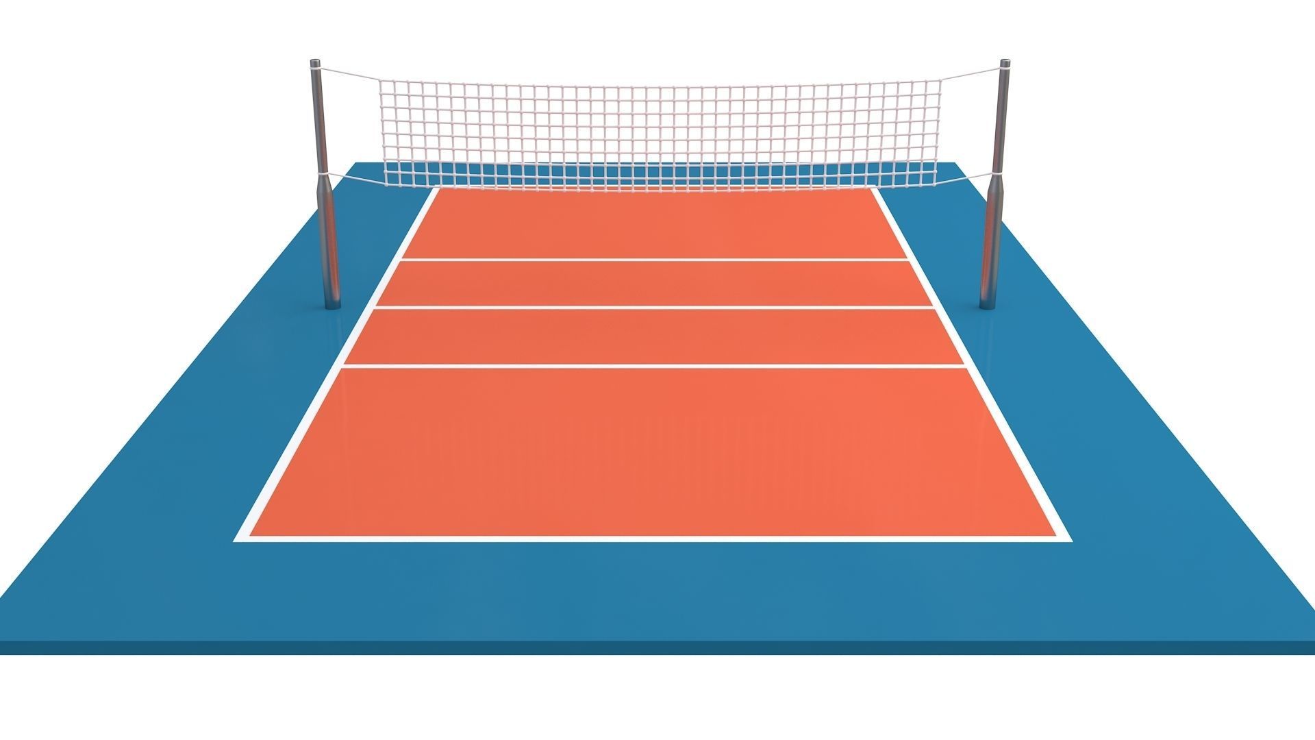 Volleyball Court Collection 3D model_30