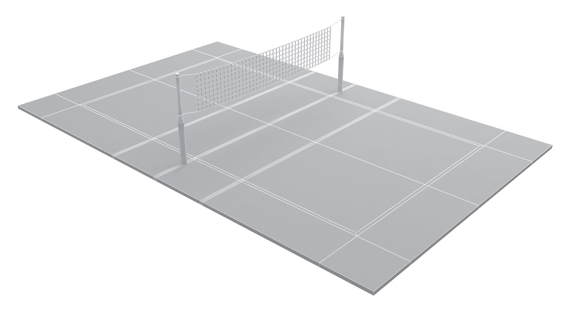 Volleyball Court Collection 3D model_37