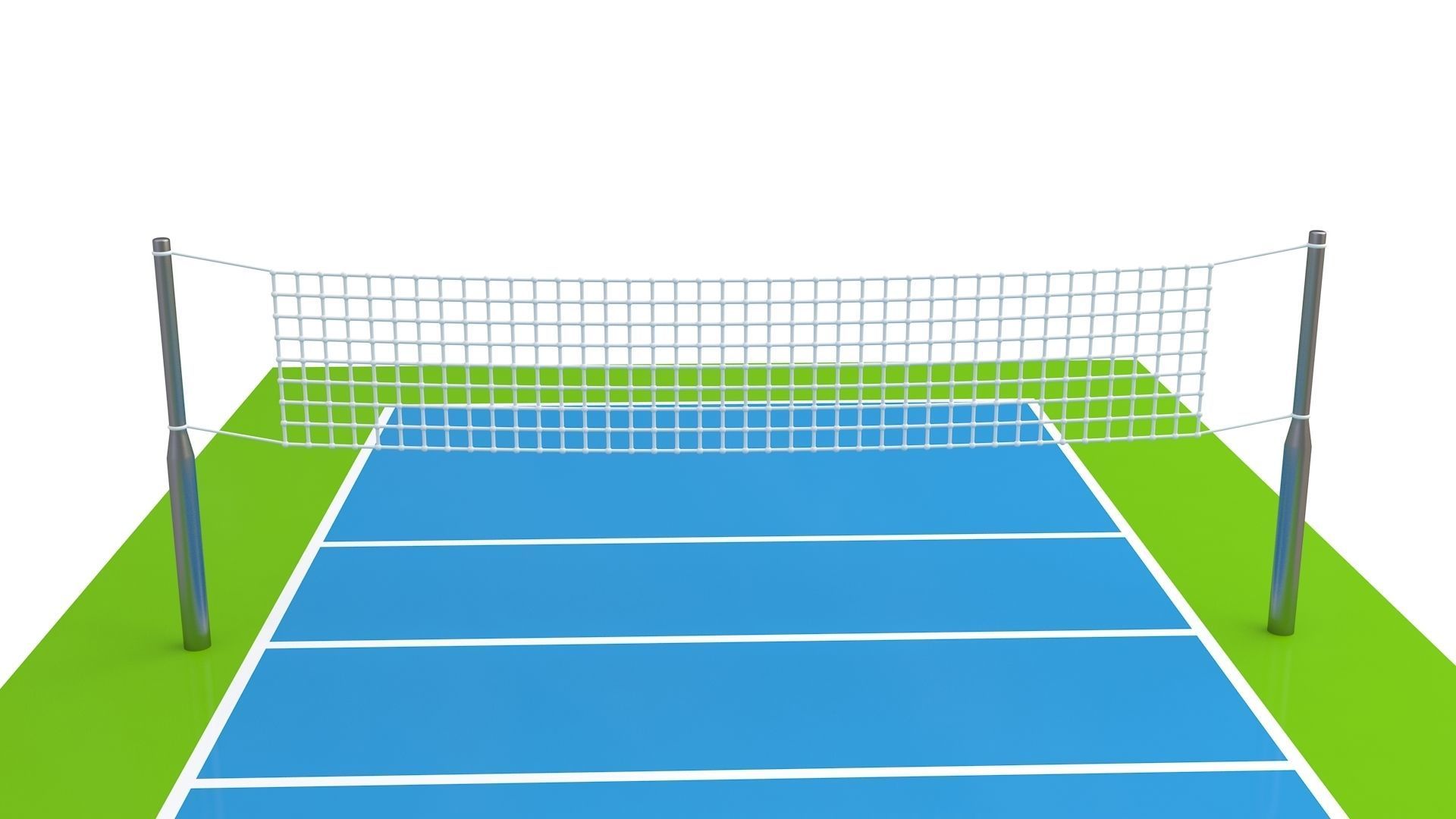 Volleyball Court Collection 3D model_9