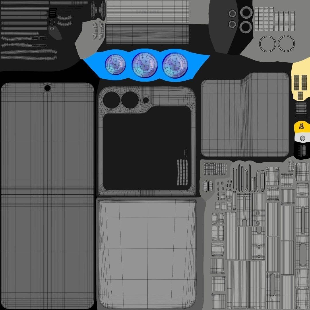 Samsung Galaxy Z Flip 6 And Fold 6 3D model_31