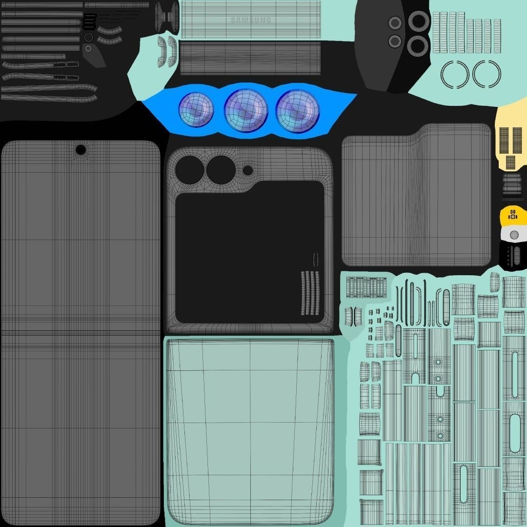 Samsung Galaxy Z Flip 6 And Fold 6 3D model_21