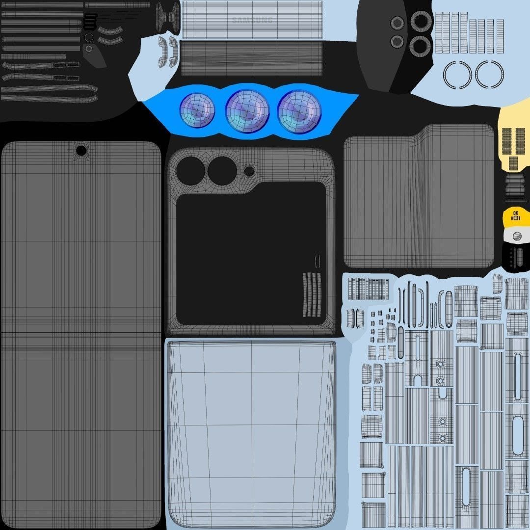 Samsung Galaxy Z Flip 6 And Fold 6 3D model_11