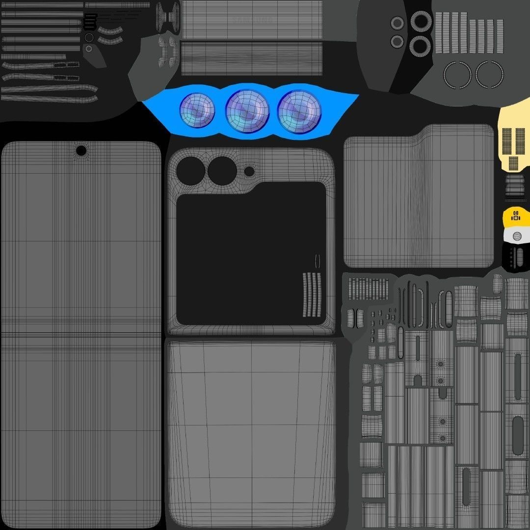 Samsung Galaxy Z Flip 6 And Fold 6 3D model_16