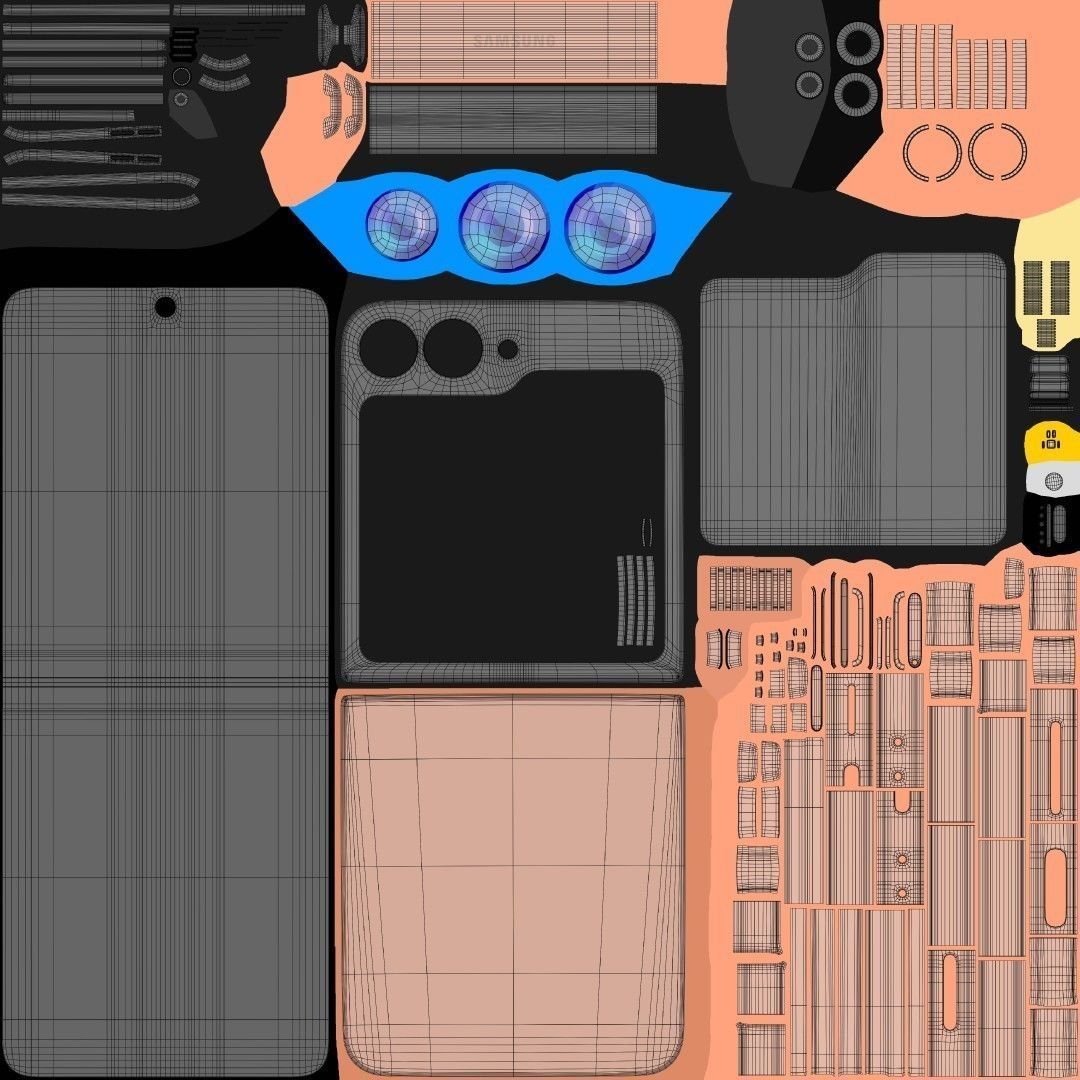 Samsung Galaxy Z Flip 6 And Fold 6 3D model_26
