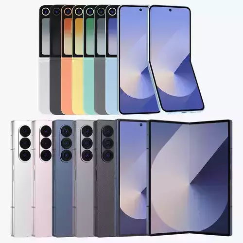 Samsung Galaxy Z Flip 6 And Fold 6 3D model