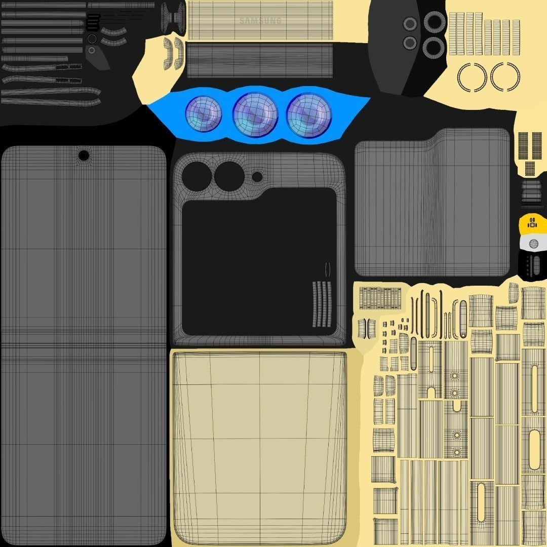 Samsung Galaxy Z Flip 6 And Fold 6 3D model_41