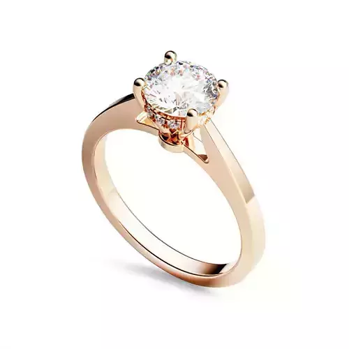 Woman Ring Diamond Rose Gold RA 2401-001