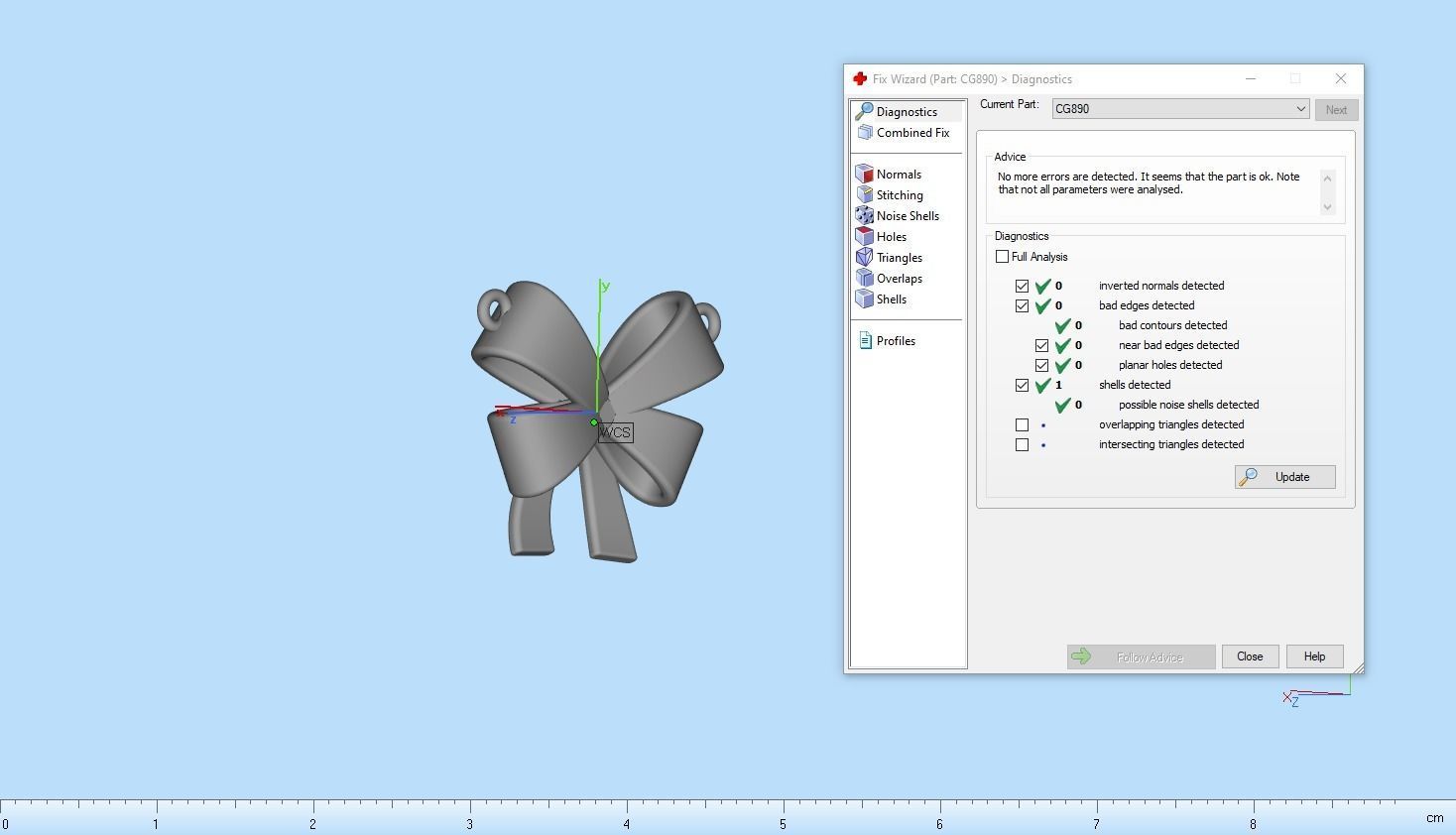 Bow pendant model 890 3D print model_5