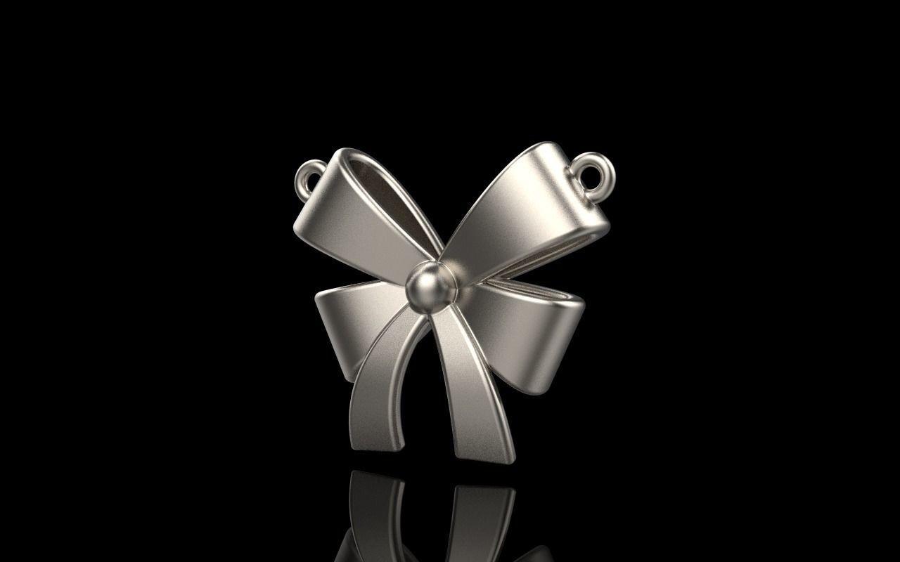 Bow pendant model 890 3D print model_26