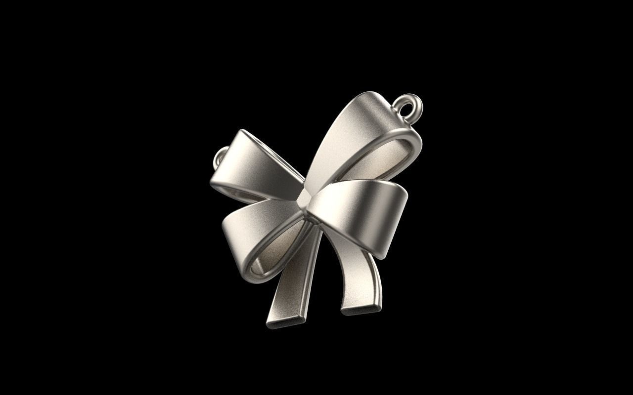 Bow pendant model 890 3D print model_33